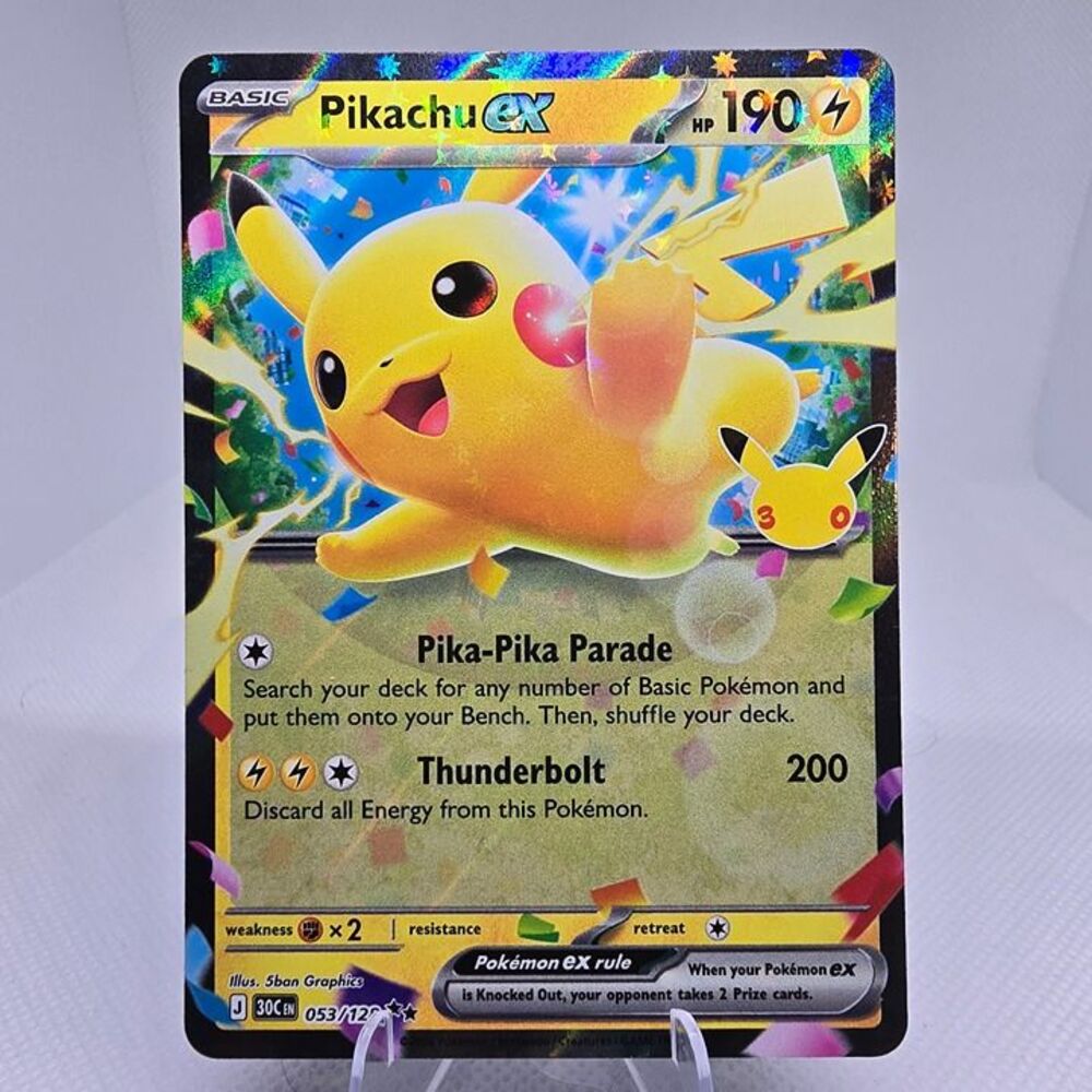 Pikachu ex #53 Pokemon 30th Celebration